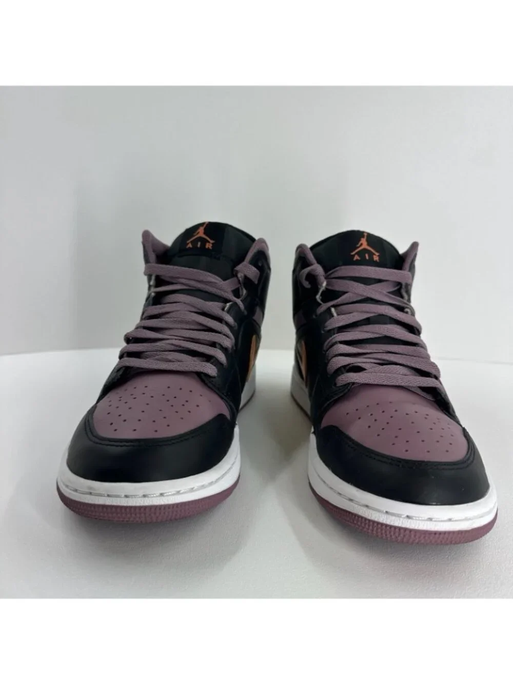 Nike Air Jordan 1 Mid Top SE FB9911-008 Sneakers Mens US 8.5 Black Sky J Mauve